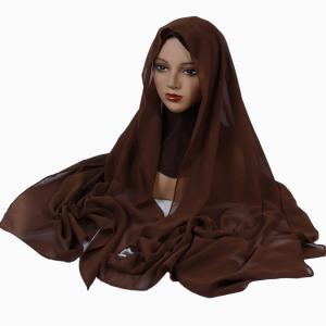 High Quality Chiffon Scarf, Headscarf Base Cap Set, Pearl Chiffon Headscarf, Base Cap Scarf