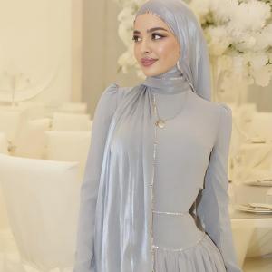 Silk Chiffon Crepe Hijab, Shimmer Muslium Hijab, Chiffon Hijab Shawls