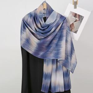 Fashionable Tie Dyed Chiffon Digital Printing Hijabs Custom Print Comfortable Muslim Ladies' Chiffon Hijab