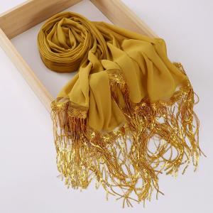 Solid Color Shawl/Hijab for Women Long Piece with Chiffon Fabric for Muslims