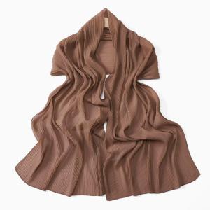 Crepe Crinkle Women Hijabs Fashion Gold Shinny Headscarf Pearl Chiffon Hijab