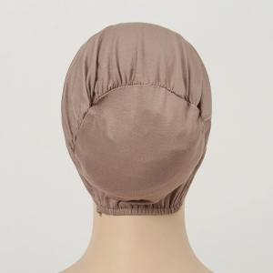 Muslim Hijab Top Hat Traditional Ethnic Inner Cap with Monochrome Crystal Hemp Bottom Scarves & Shawls