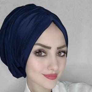 Women's Turban Hat Ethnic Instant Undercap Soft Hat Breathable Stretchy Adjust Jersey Undercap