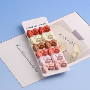 Wholesale Personalized Custom Design Strong Powerful Colorful Magnetic Hijab Pins Multi-use Interchangeable Magnet Button Snap