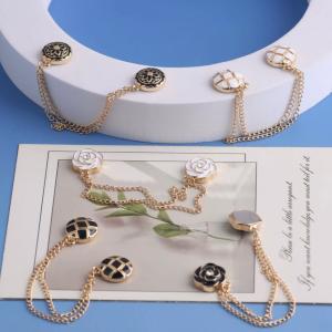 Magnetic Hijab Scarf Small Brooch Hijab Accessories Wholesale Muslim Ramadan Eid Chain Hijab Brooch Set