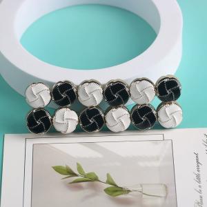 Black White Style Personalized Versatile Ethnic Style Muslim Jewelry Marble Strong Magnetic Buckle Women's Accessories
