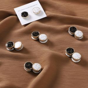 New Arrival Small Hijab Brochure Pin Scarf Safety Magnetic Pin Marble Pattern No Snag Strong Hijab Magnet