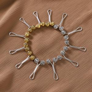 12pcs/lot Crystal Scarf Brooch Clip Headscarf Shawl Scarf Lady Muslim Hijab Pin Fixed Straps Anti Slip Brooch