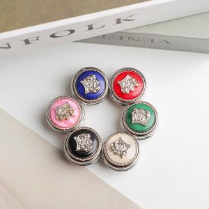 No Sew Button Clips DIY Shirt Ornament Detachable Crystal Slide Over Button Covers