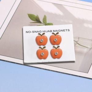 Muslim Scarf Magnetic Pin Button Brooch Decorated Powerful Magnets