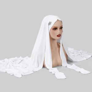 Fashion Muslim Instant Ready to Wear Hijab with Band Islamic Malaysia Turban Head Hijabs for Women