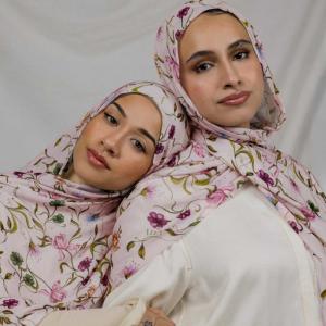 Premium Soft Printed Jersey Hijab Shawl Wrap Luxury Muslim Woman Cotton Floral Printed Jersey Hijab Scarf