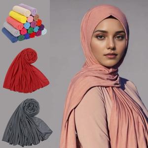 Jersey Hijab Scarf Ethnic Scarves Shawls Muslim Women Head Cover Jersey Hijab