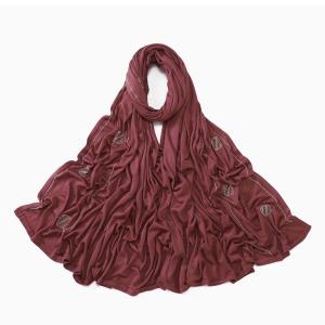 High Quality Diamond Stretchy Cotton Jersey Scarfs Hijabs Islamic Muslim Headscarf