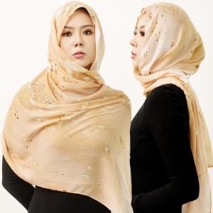Cross-border In-stock Malay Indonesian Ethnic Hijab Digital Print Rayon Scarves Headscarves