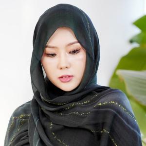 Cross-border Bestseller Summer Long Rayon Scarf with Gold Accents Modal Printed Shawl
