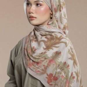 New Design Premium Flower Printed Modal Hijab Soft Breathable Printed Shawl