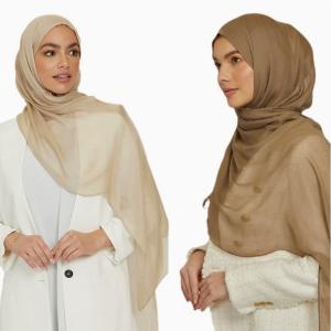 100% Premium Cotton Modal Scarf Undercap Muslim Ethnic Bandana with Hijab