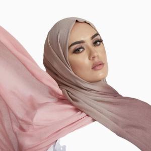 Wholesale New Design Ready in Stock High Quality Ombre Viscose Cotton Hijab Thinner Soft Viscose Hijab