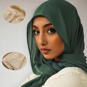 Wholesale Muslim Scarf Light Weight Plain Color Rayon Cotton Shawls Modal Hijab for Women Muslim Hijab Scarf