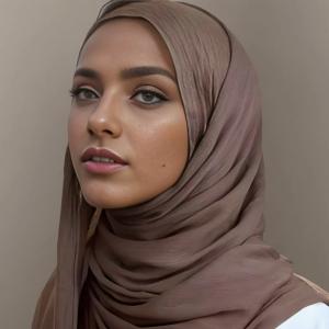 Hot Selling Malaysian Cotton Headscarf Monochrome Wide Edge Thin Modal Breathable Scarf