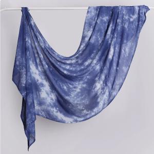 Printed Muslim Modal Hijab Viscose Breathable Long Ombre Shawl Scarves Watercolor Marble Hijabs