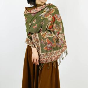 PASHMINA Jacquard Scarf Autumn Winter Women Scarf Shawl Soft Viscose Pashmina Hijab With Tassels