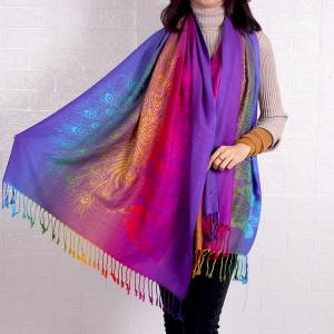 High Quality Custom Pashmina Scarf Ethnic Cashew Style Scarves With Tassel Viscose Scarf Shawl for Women