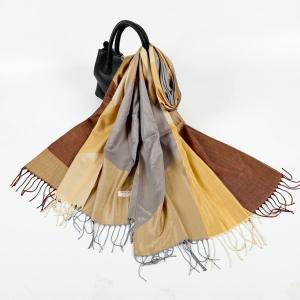Ethnic Style Hook Cashew Printed Pashmina Scarves Wraps Women Winter Warm Jacquard Shawls With Tassels