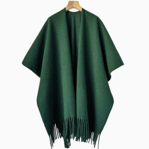 Muslim Women's Winter Lightweight Solid Color Double-Sided Square Shawl Scarf