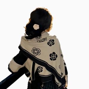 Thickened Warm Scarf Outer Shawl Style Autumn Winter All-match Soft Large Wraps Scarves