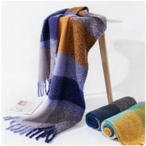 Autumn Winter Women's Mohair 100% Polyester Scarf Large Wrap Shawl