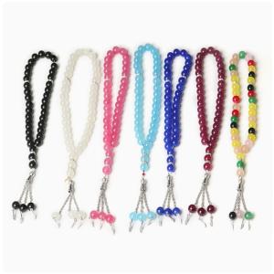 Wholesale 33 Beads 10mm Colorful Round Resin Muslim Tasbih Islamic Prayer Misbaha Rosary