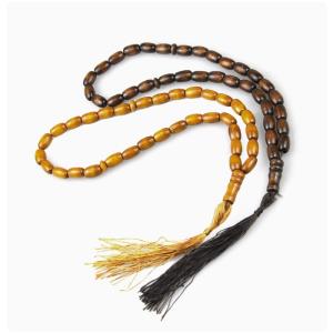 8mm Nature Elliptical Wood Bead Tasbih 33 Beads Tasbih Prayer Beads