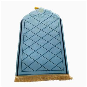 Islamic Prayer Rug Flannel Thick Padded Muslim Praying Mat for Men and Women Traditional Muslim Ramadan Eid Prayer Carpet
