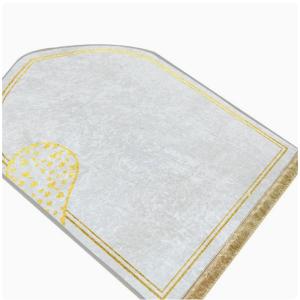 Vintage Middle East Solid Color Printing Carpet Ethnic Style Spike Floor Mat