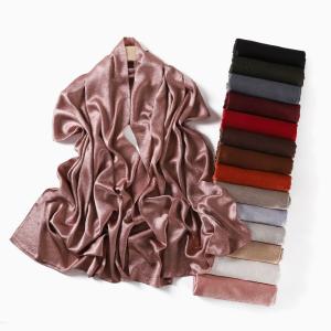 Hot Selling Plain Muslim Shawls Hijab Scarves Summer Comfortable Statin Hijab Crepe Soft Muslim Lady Crepe Hijab Shawls