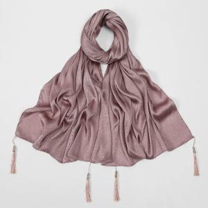 New Luxury-style Fringed Women Long Scarf Fashionable Headscarf Shawl for Spring and Summer Seasons