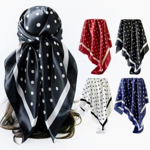 Print Satin Scarf 90cm Square Womens Elegant Wedding Gift Shawl