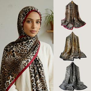 Breathable Lightweight Scarf Soft Long Length Digital Print Muslim Hijab