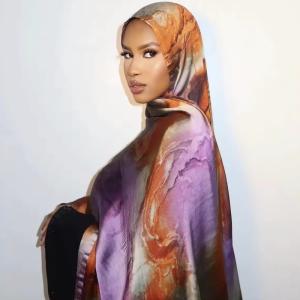 Hot Selling Lightweight Polyester Women Shawl Printed Hijab Long Scarf for Women Muslim Daily Use