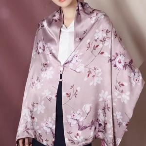 New Arrival Custom Silk Scarf Digital Printed Luxury Long Scarf Women Silk Scarf